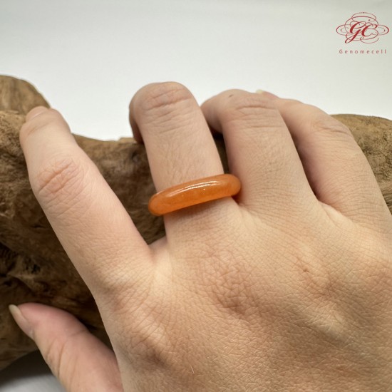 【肌容雪】天然緬甸A貨紅翡翠戒圈 編號1067(戒圍18.3mm#14號)