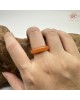 【肌容雪】天然緬甸A貨紅翡翠戒圈 編號1067(戒圍18.3mm#14號)