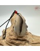 【肌容雪】天然美石水沫子山水圖項鍊繩 編號B245
