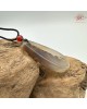 【肌容雪】天然美石水沫子山水圖項鍊繩 編號B245