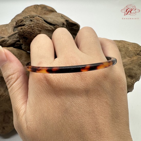 【肌容雪】天然美石玳玳手鐲 編號B254(鐲圍61.8mm#19.5號)
