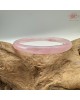 【肌容雪】天然美石粉水晶圓條手鐲 編號B255(鐲圍56.1mm#17.5號)