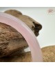 【肌容雪】天然美石粉水晶圓條手鐲 編號B255(鐲圍56.1mm#17.5號)