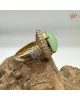 【肌容雪】天然緬甸A貨14K正陽綠翡翠鑽鑲戒指 編號463