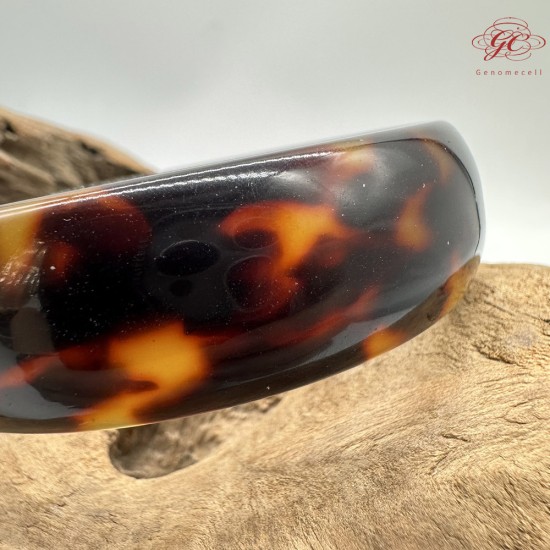 【肌容雪】天然美石玳玳手鐲 編號B232(鐲圍61.2mm#19.5號)