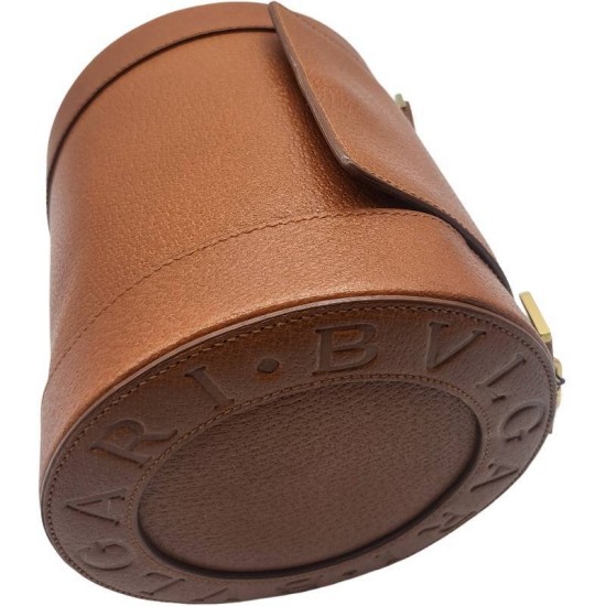 【二手精品 9.9成新】寶格麗BVLGARI 的經典復古 B-ZERO1 系列圓筒包 編號L277