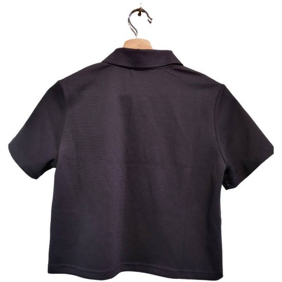 【二手精品9.9新】PRADA (普拉達) 推出經典款黑色短袖 Polo 衫(肩38胸50長53)編號S450