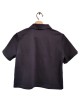 【二手精品9.9新】PRADA (普拉達) 推出經典款黑色短袖 Polo 衫(肩38胸50長53)編號S450