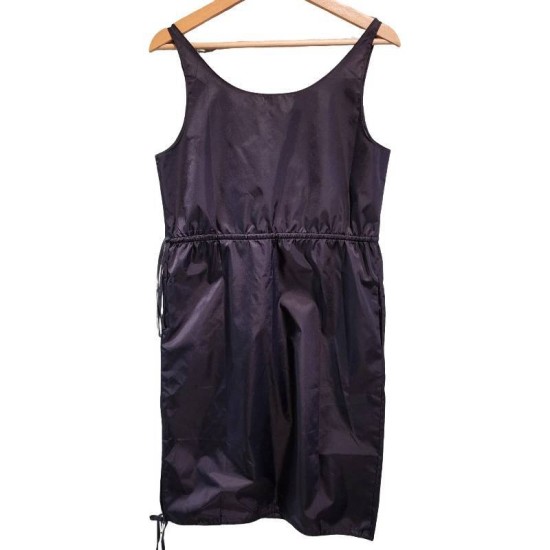 【二手精品9.9新】PRADA (普拉達)Re-Nylon 再生尼龍無袖洋裝(肩38胸45腰42臀50長95)編號S452
