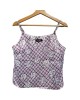 【二手精品9.9新】香奈兒 Chanel 印花細肩帶背心上衣(肩38胸46長51)編號S455