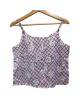 【二手精品9.9新】香奈兒 Chanel 印花細肩帶背心上衣(肩38胸46長51)編號S455