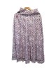 【二手精品9.9新】香奈兒 Chanel經典山茶花圖騰長裙(腰35臀50長95)編號S456