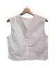 【二手精品9.9新】CHANEL Uniform（香奈兒員工制服）系列的白色無袖背心上衣(肩38胸47長50)編號S457