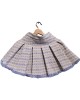 【二手精品9.9新】CHANEL 精品系列的斜紋軟呢（Tweed）百褶短裙(腰30臀44長38)編號S460