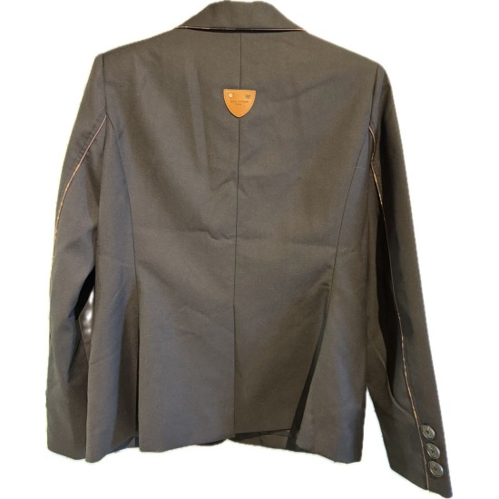 【二手精品9.9新】路易威登Louis Vuitton 女士黑色西裝外套(肩40胸48長67袖長62)編號S465