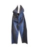 【二手精品9.9新】 Prada 推出的露背深 V 領牛仔連身褲（腰35臀42褲長117）編號S477