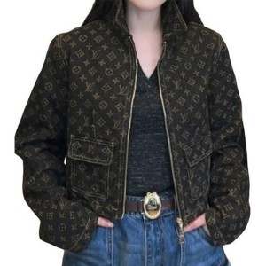 【二手精品9.9新】路易威登LOUIS VUITTON 的 Monogram 牛仔布外套（肩40胸50長53袖長63）編號S479