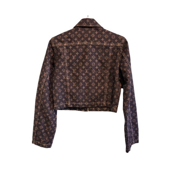 【二手精品9.9新】路易威登LOUIS VUITTON 的 Monogram 牛仔布外套（肩40胸50長53袖長63）編號S479