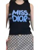 【二手精品9.9新】Christian Dior 迪奧的 “Miss Dior” 復古塗鴉風格針織背心(肩36胸36長47)編號S504