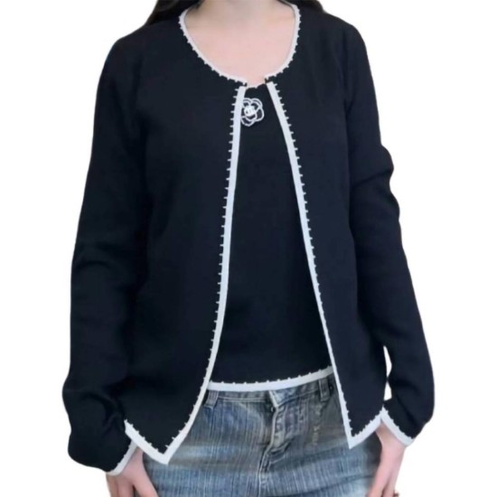 【二手精品9.9新】CHANEL 香奈兒 的黑色針織坦克背心（肩38胸46長52）編號S508