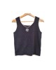 【二手精品9.9新】CHANEL 香奈兒 的黑色針織坦克背心（肩38胸46長52）編號S508