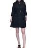  【二手精品9.9新】Prada 經典黑色尼龍中長版風衣外套(肩36胸45長87袖長45)編號S515