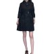  【二手精品9.9新】Prada 經典黑色尼龍中長版風衣外套(肩36胸45長87袖長45)編號S515