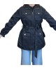 【二手精品9.9新】香奈兒（CHANEL)的黑色機能風防風外套中長版夾克(肩42胸54長74袖長60)編號S517
