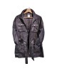 【二手精品9.9新】香奈兒（CHANEL)的黑色機能風防風外套中長版夾克(肩42胸54長74袖長60)編號S517