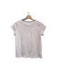 【二手精品9.9新】 CHANEL(香奈兒) Uniform 圓領黑邊刺繡雙 C Logo 短袖 T 恤(肩36胸48長56)編號S523