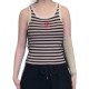 【二手精品9.9新】 Chanel（香奈兒） 經典條紋針織背心(肩38胸42長48)編號S524