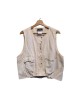 【二手精品9.9新】 Chanel（香奈兒）Uniform 系列工裝拉鍊口袋背心(肩38胸58長53)編號S525